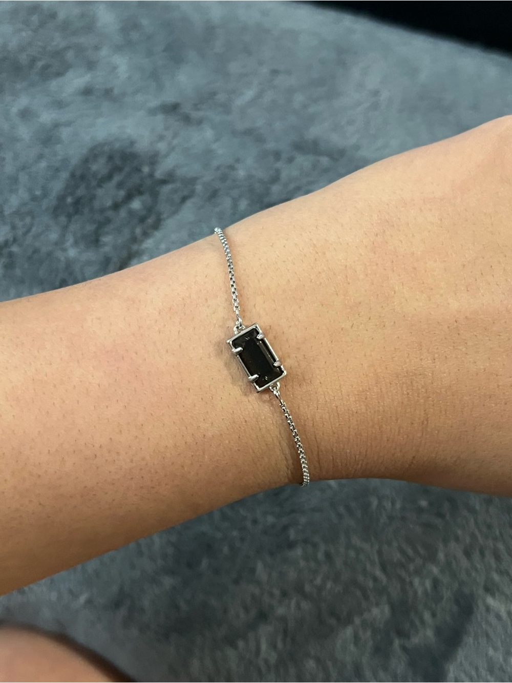 Kendra Scott silver and black bracelet